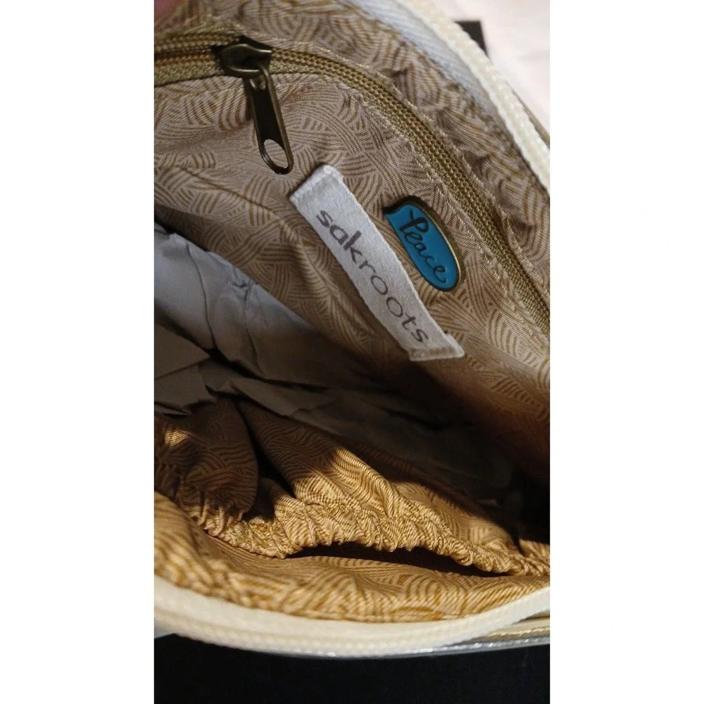 Sakroots 3 Way crossbody natural fibers with owl new!